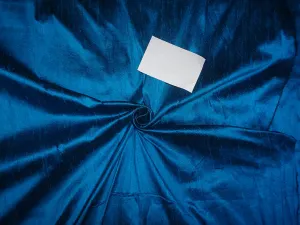 100% PURE SILK DUPIONI FABRIC BLUE X BLACK colour 54" wide WITH SLUBS MM70[6]