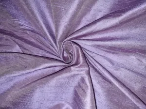 100% pure silk dupioni fabric dusty lavender 54" with slubs MM97[3]