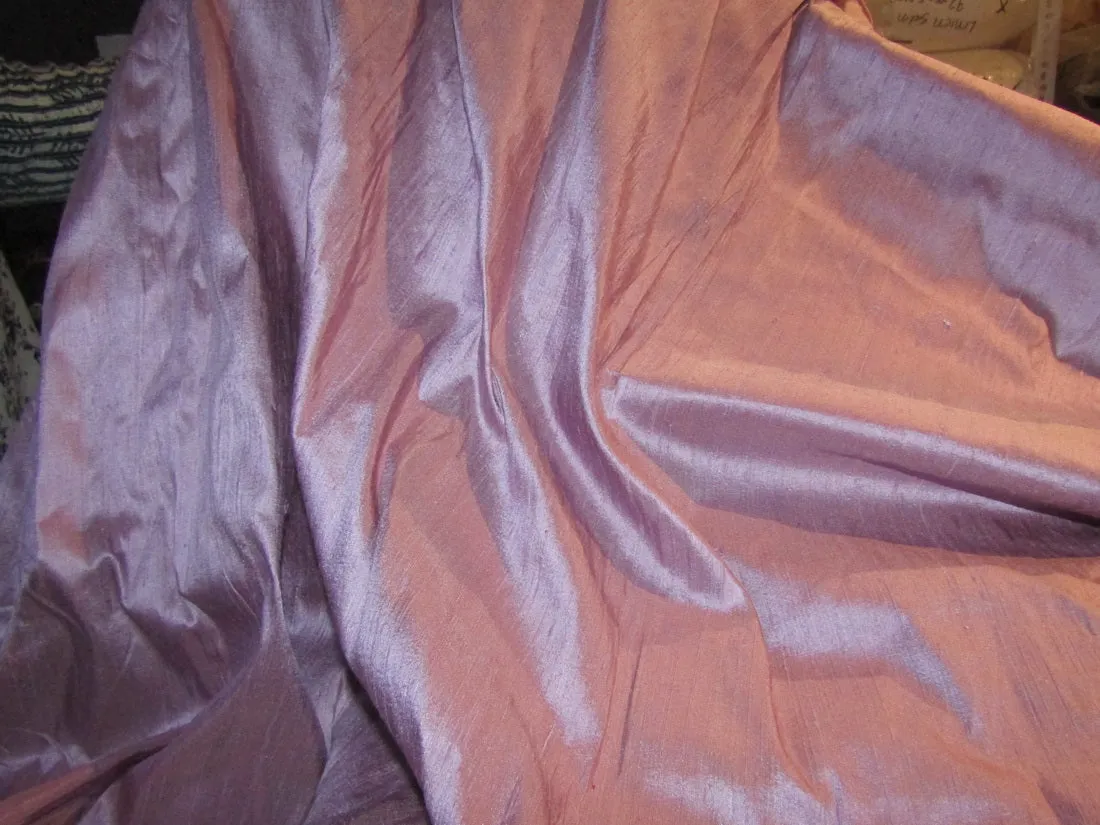 100% pure silk dupioni fabric dusty lavender 54" with slubs MM97[3]