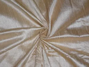 100% SILK DUPIONI CREAM x GOLD  54&quot;~WITH SLUBS MM26[3]