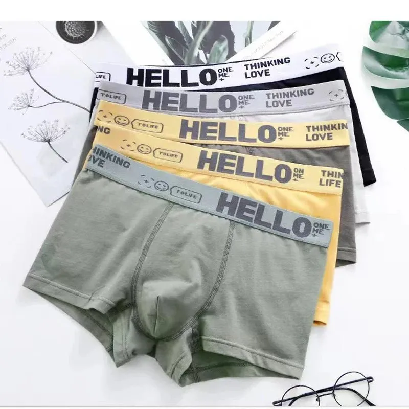 10Pcs/Men's Underwear High Stretch Boxer Shorts Breathable Plus Size L-4XL