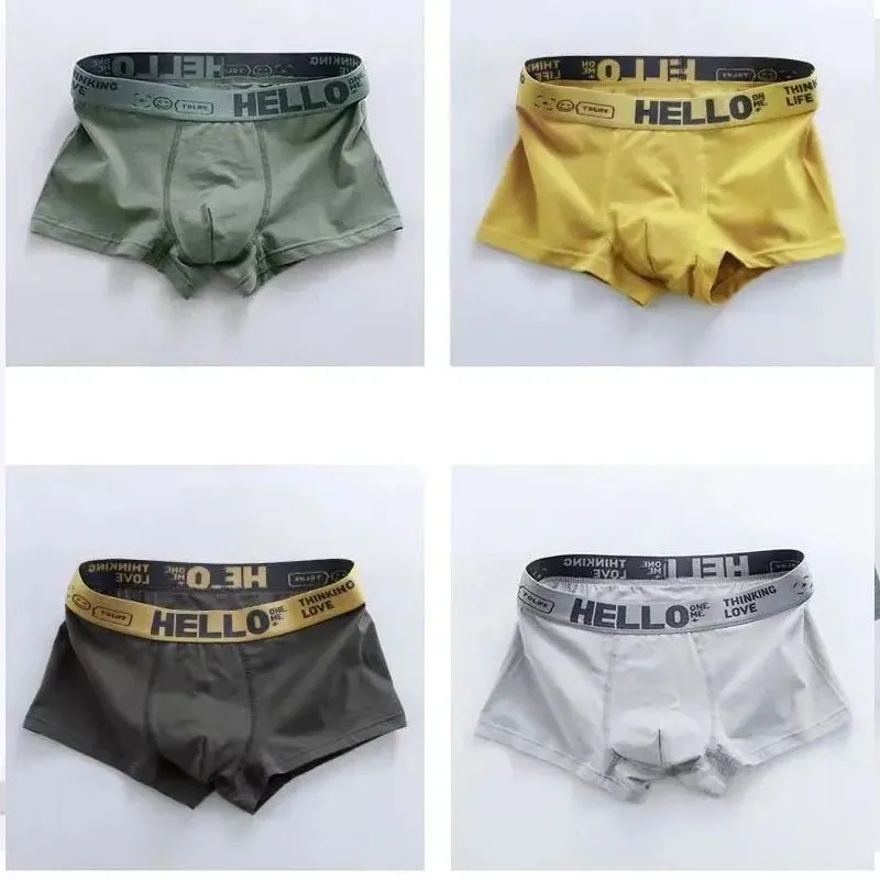 10Pcs/Men's Underwear High Stretch Boxer Shorts Breathable Plus Size L-4XL