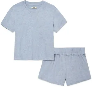 1136910 Blue Multi Heather Aniyah Pajamas Shorts Set