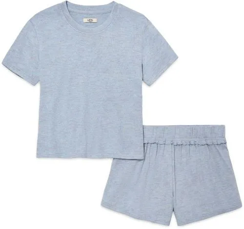 1136910 Blue Multi Heather Aniyah Pajamas Shorts Set