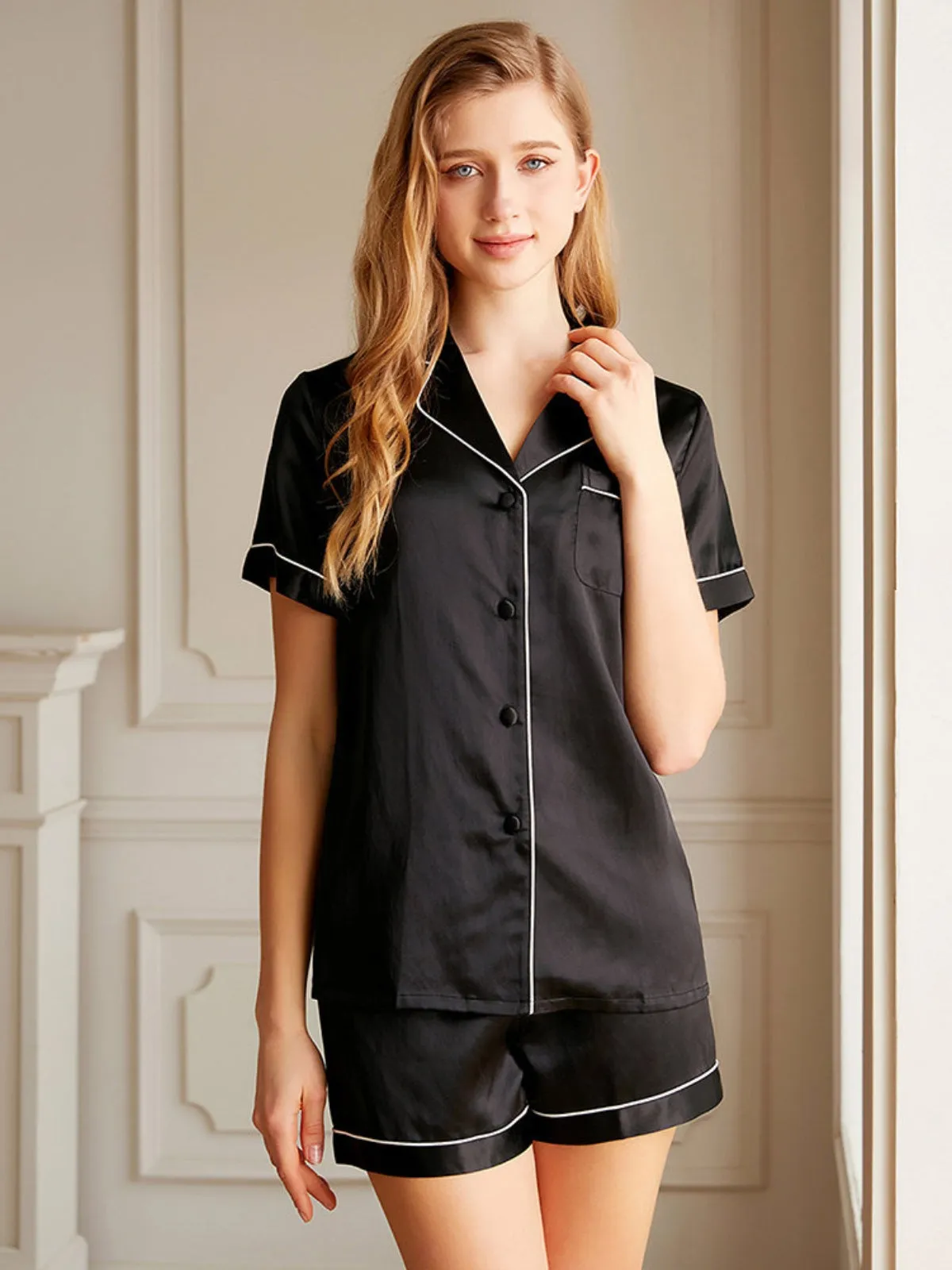 19 Momme Short Silk Pajamas Set