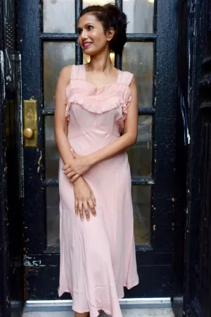 1930's Pink Silk Nightgown - SOLD