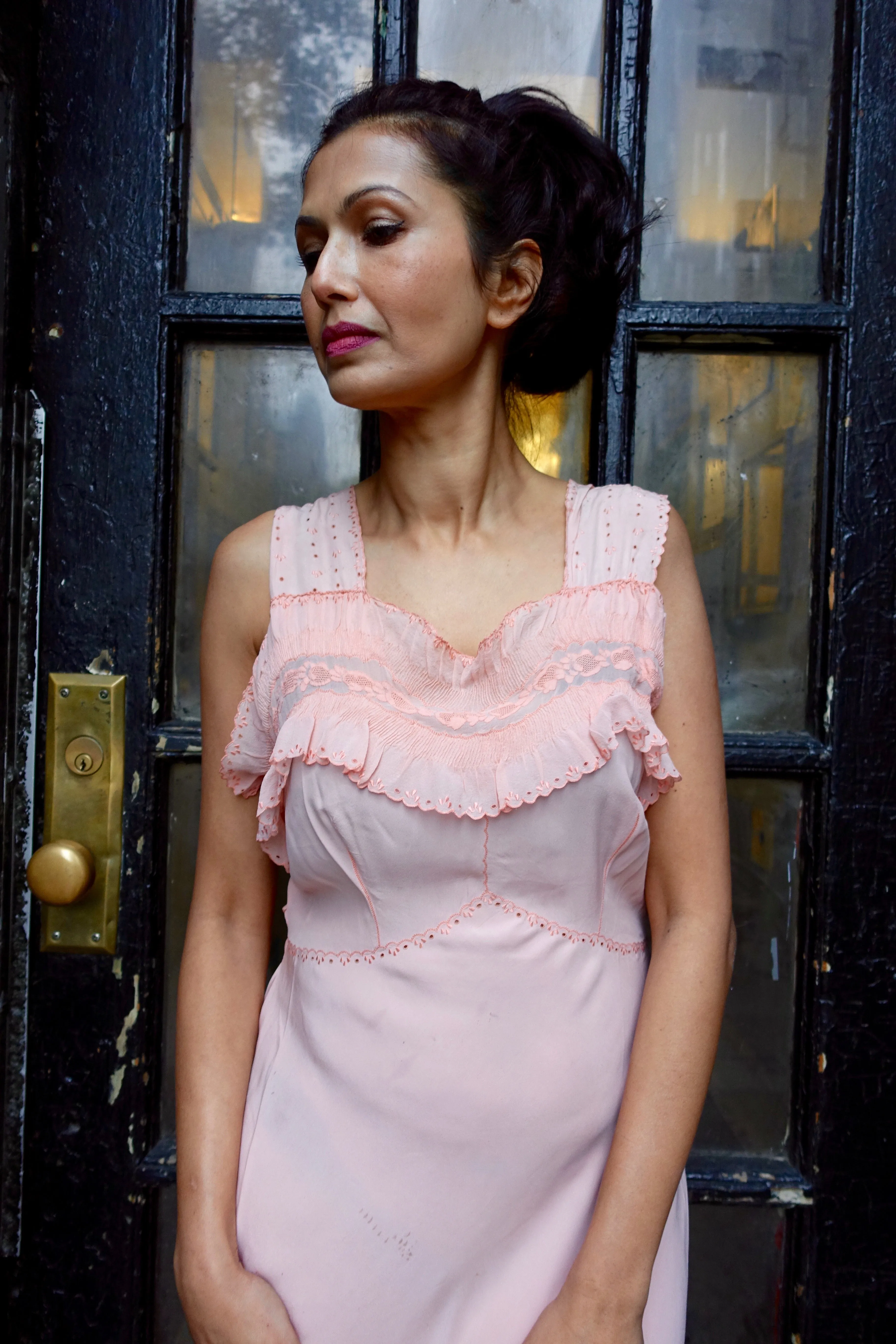 1930's Pink Silk Nightgown - SOLD