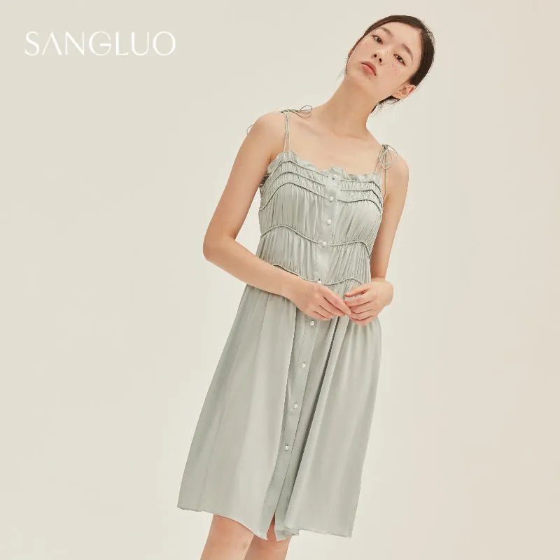 19MM Mini Silk Slip Dress