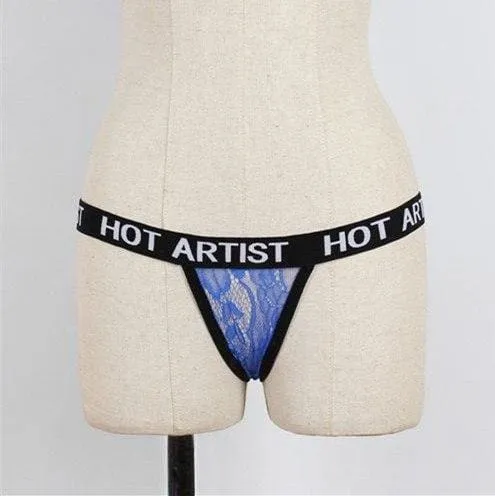 1PC Sexy Women Hot Artist Letters Panties G-string Thongs T-back Bikini Briefs
