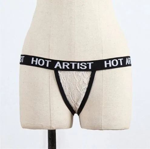 1PC Sexy Women Hot Artist Letters Panties G-string Thongs T-back Bikini Briefs