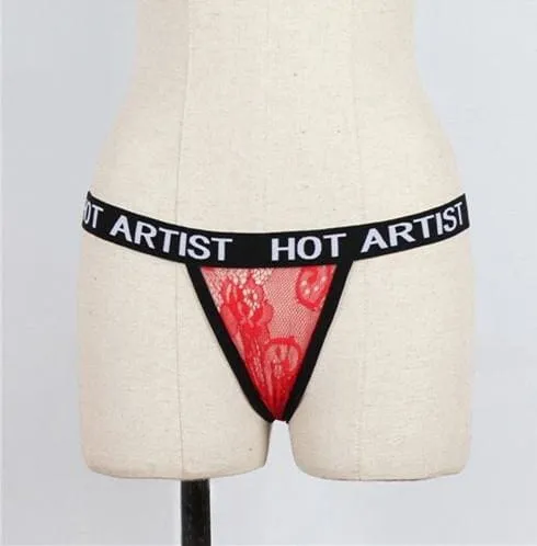 1PC Sexy Women Hot Artist Letters Panties G-string Thongs T-back Bikini Briefs