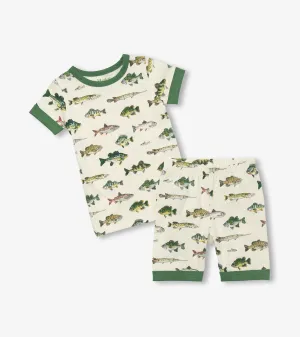2 Piece Boys Short Fish Pajamas