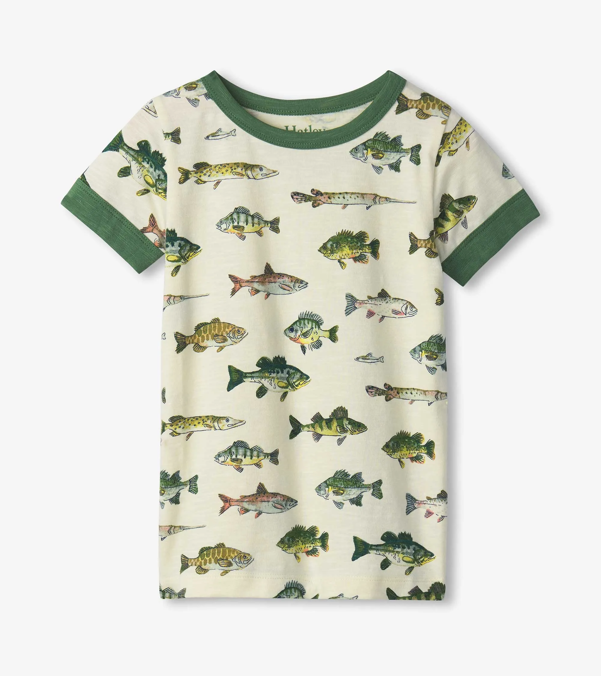 2 Piece Boys Short Fish Pajamas
