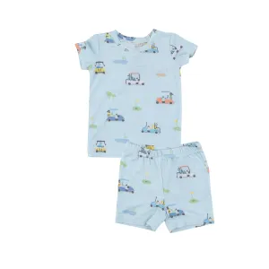 2 Piece Boys Short Golf Pajamas