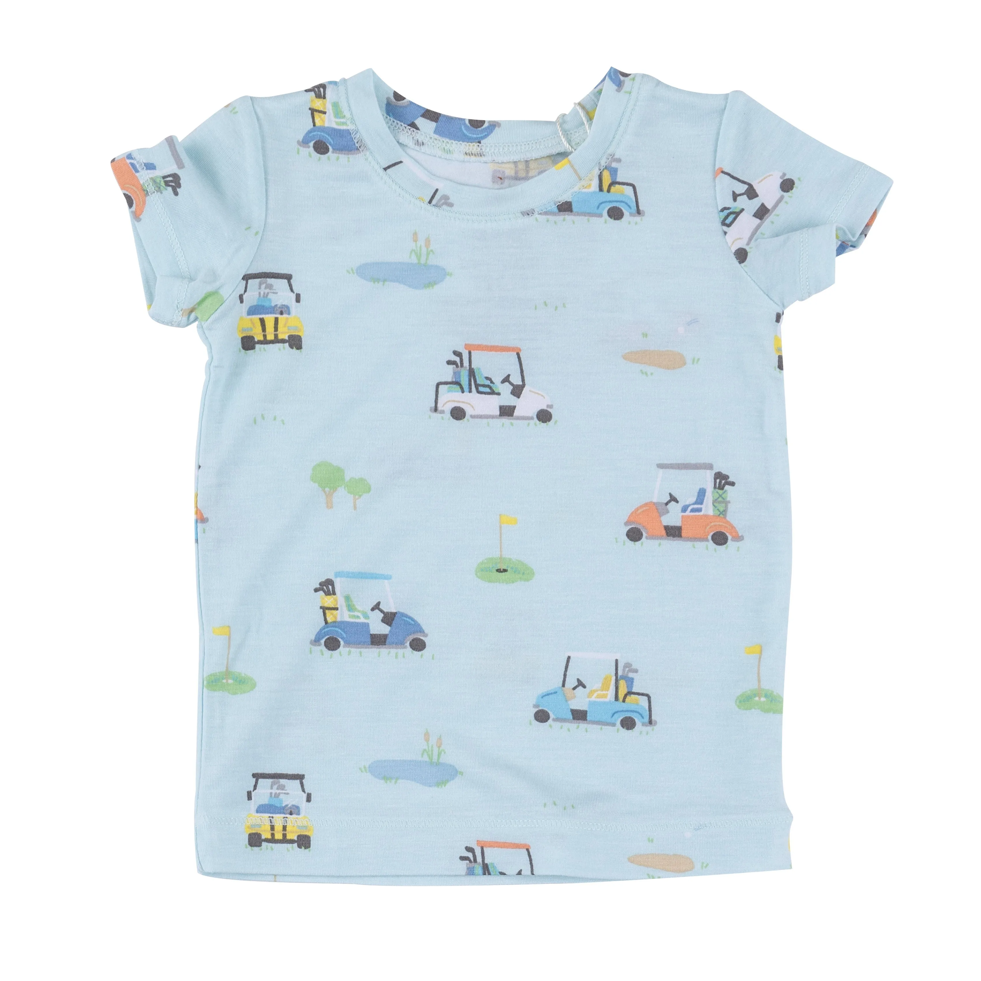 2 Piece Boys Short Golf Pajamas