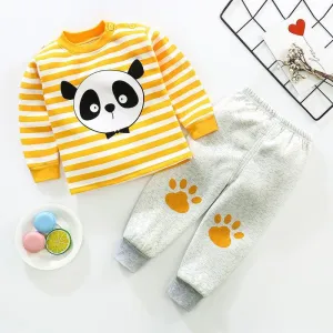 2-piece Cartoon Design Pajamas Sets for Children Boy