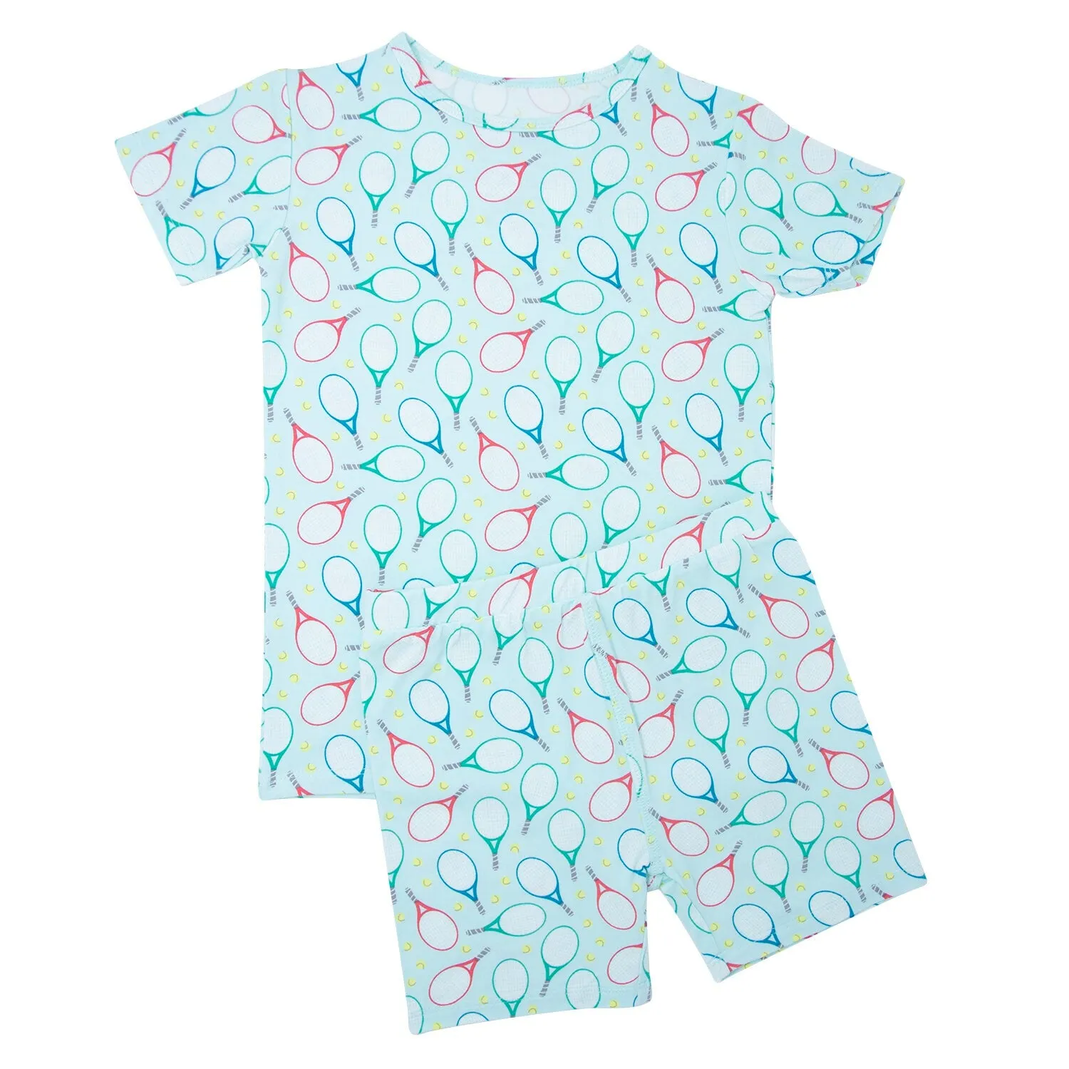 2 Piece Unisex Tennis Short Pajamas