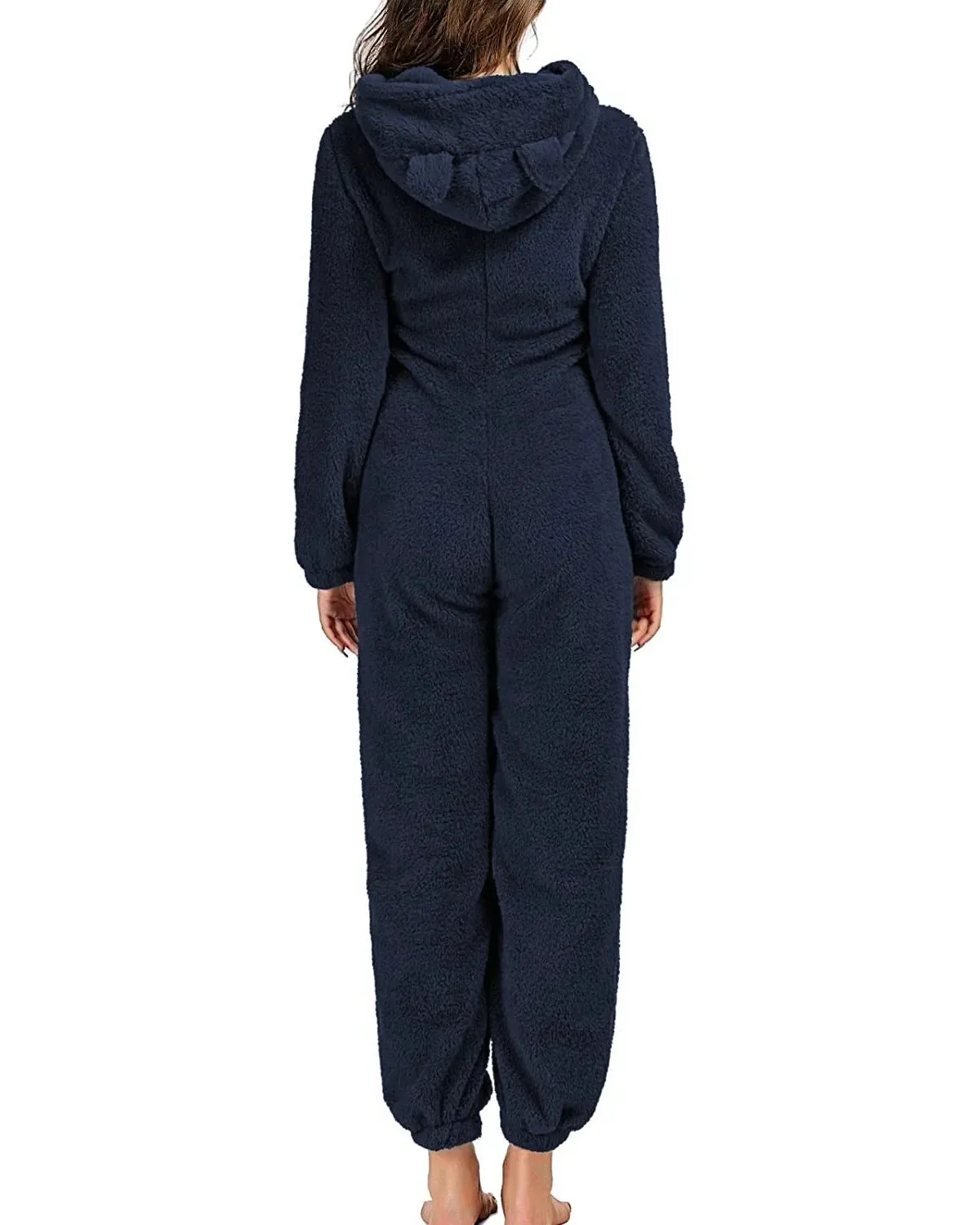 2025 Women's Plus Size Fleece Onesies Pajamas - Winter Warm Hooded Sleepwear S-5XL