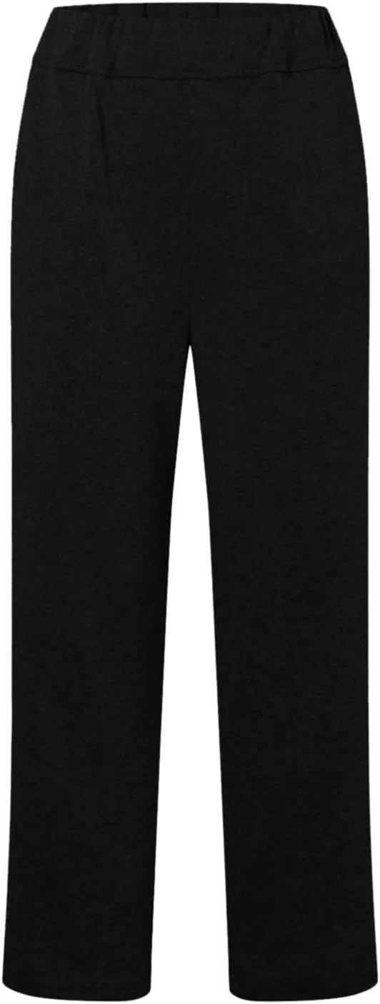 2025 Womens Wide Leg Sweatpants Cozy Fleece Boyfriend Casual Jogger Pants Baggy Elastic High Waisted Yoga Pants Trendy