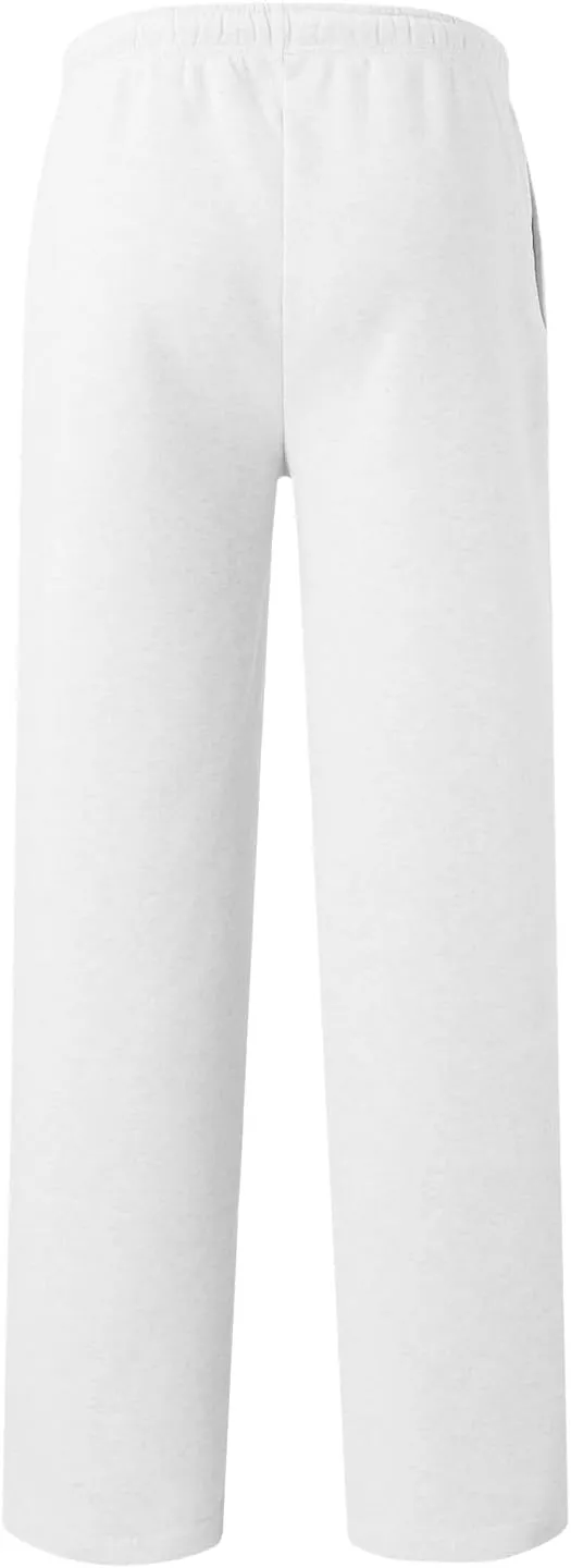 2025 Womens Wide Leg Sweatpants Cozy Fleece Boyfriend Casual Jogger Pants Baggy Elastic High Waisted Yoga Pants Trendy