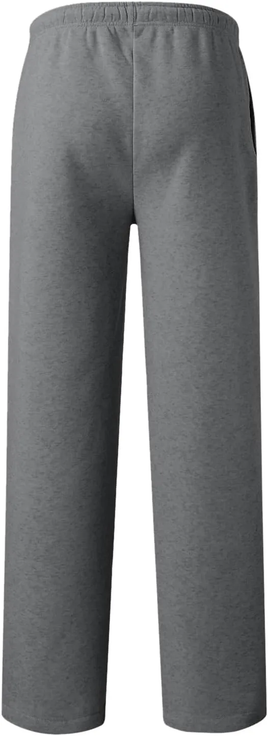 2025 Womens Wide Leg Sweatpants Cozy Fleece Boyfriend Casual Jogger Pants Baggy Elastic High Waisted Yoga Pants Trendy