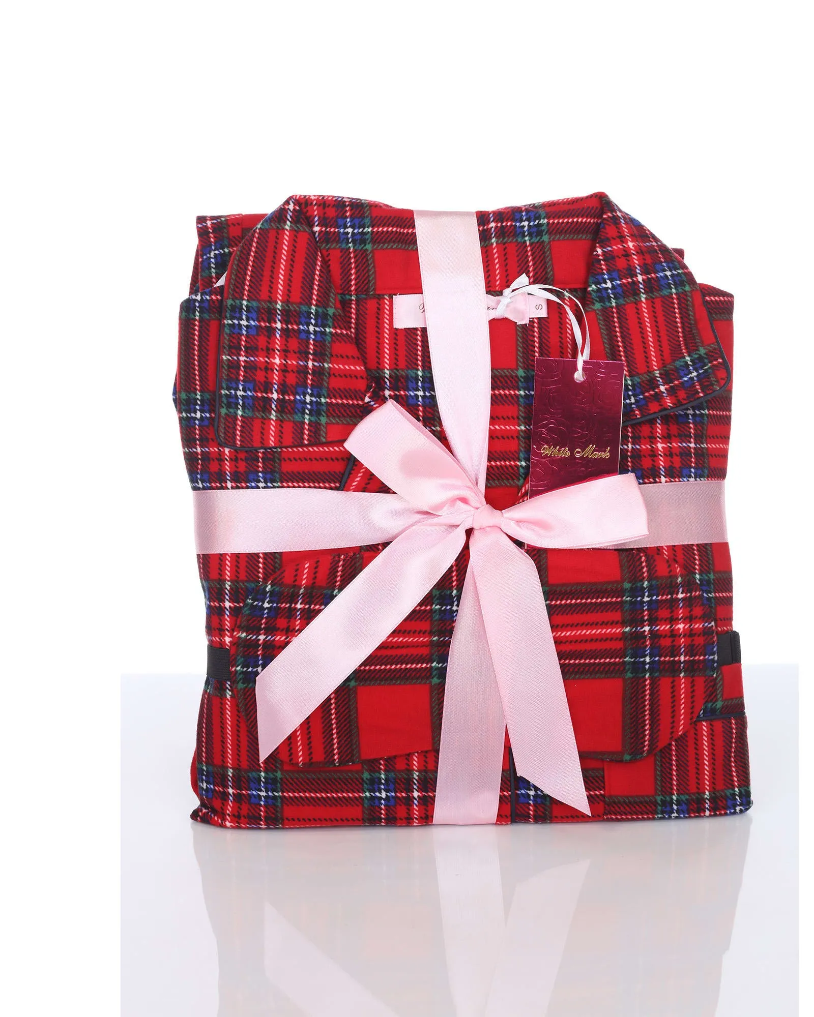 3 Piece Pajama Set | Red Plaid