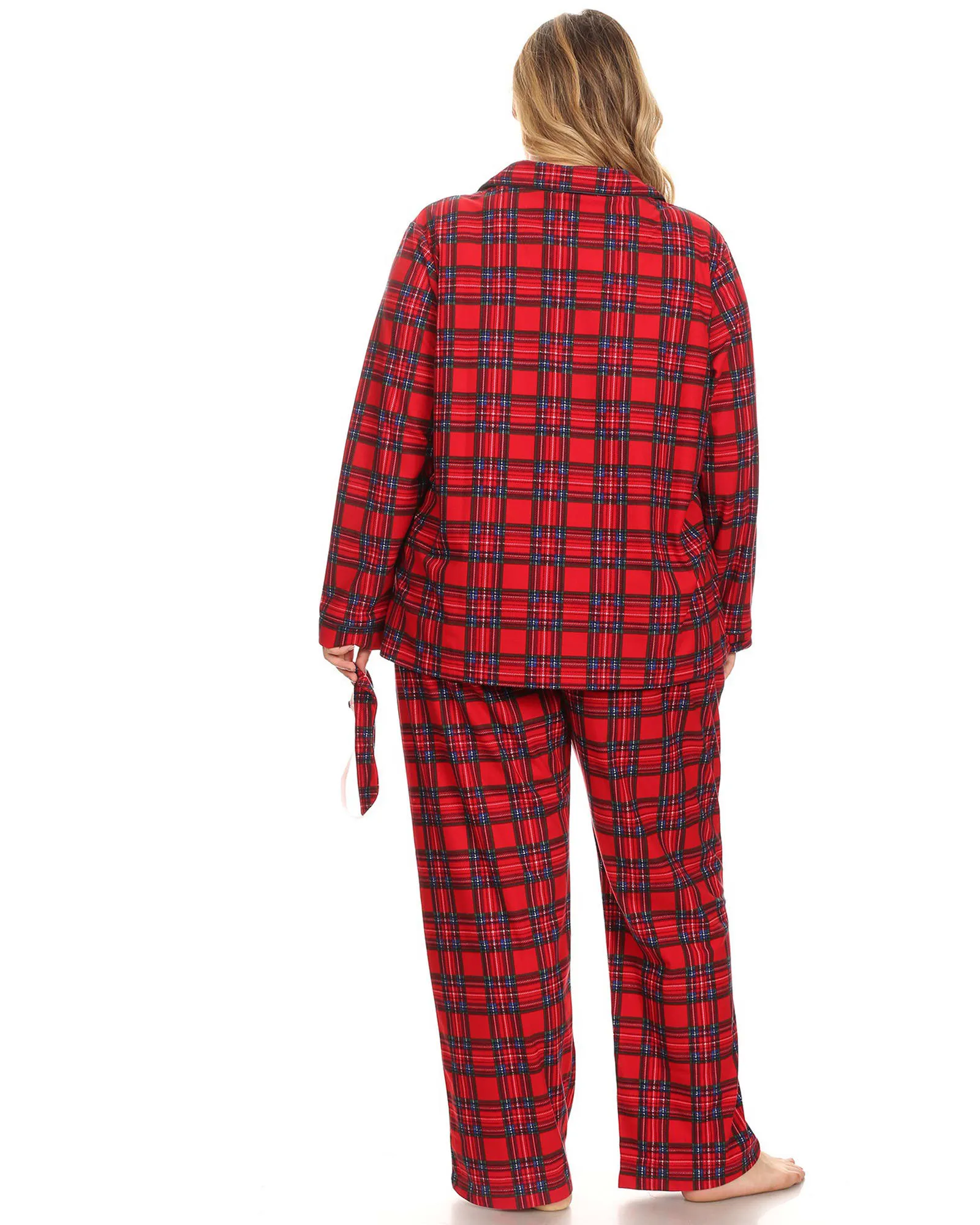 3 Piece Pajama Set | Red Plaid