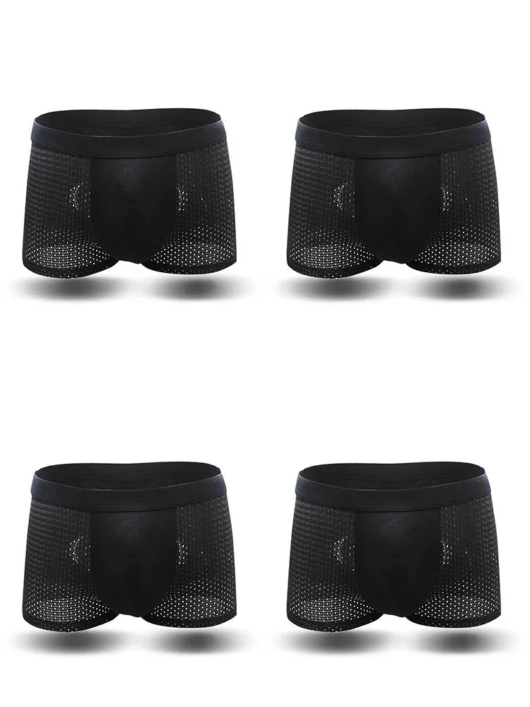 4 Pack Breathable Mesh Fabric Men’s Underwear