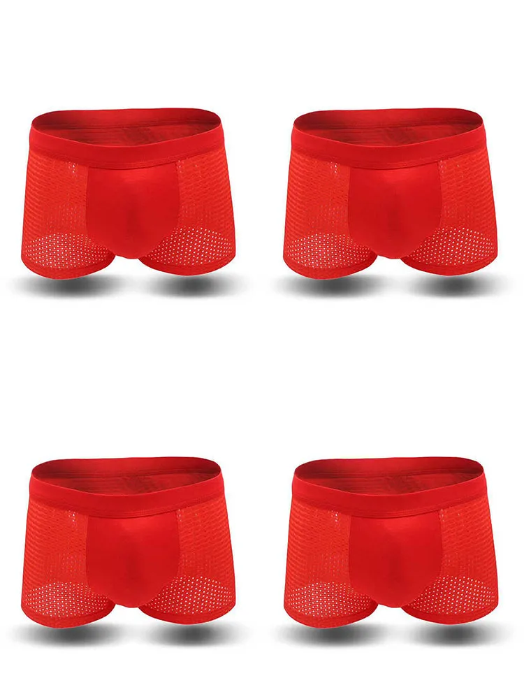 4 Pack Breathable Mesh Fabric Men’s Underwear