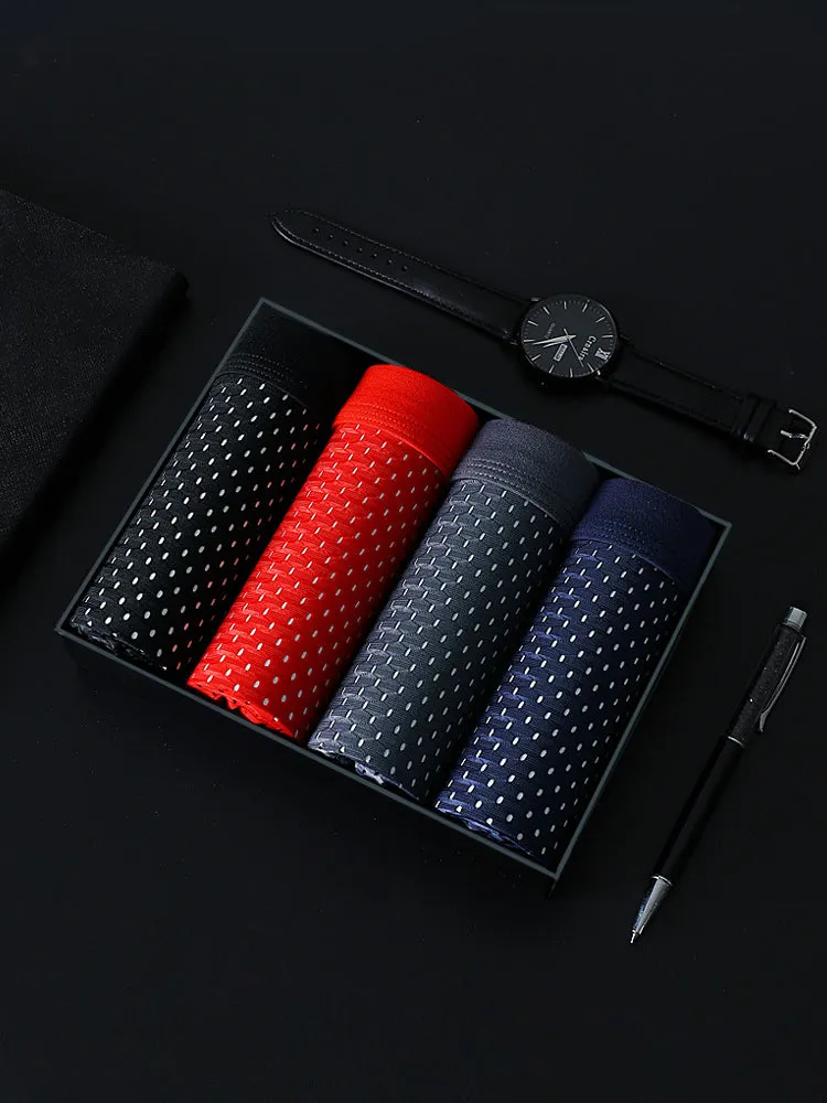 4 Pack Breathable Mesh Fabric Men’s Underwear