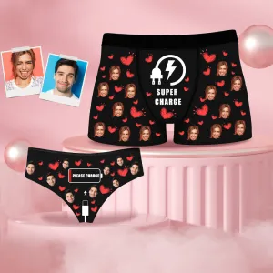 4FunGift® Personalized Gift For Men & Women Boxer Briefs Super Charger