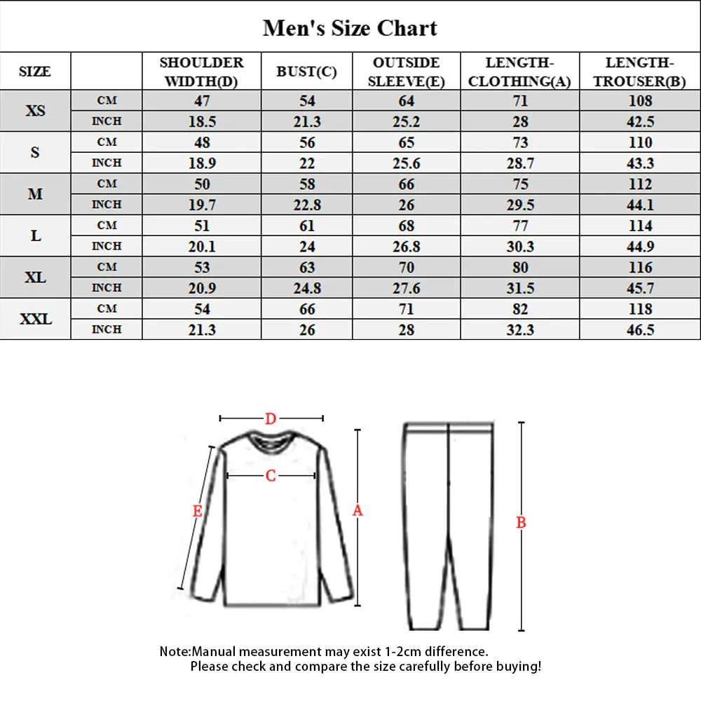 4FunGift® Unisex Custom Couple Pajamas I LOVE YOU