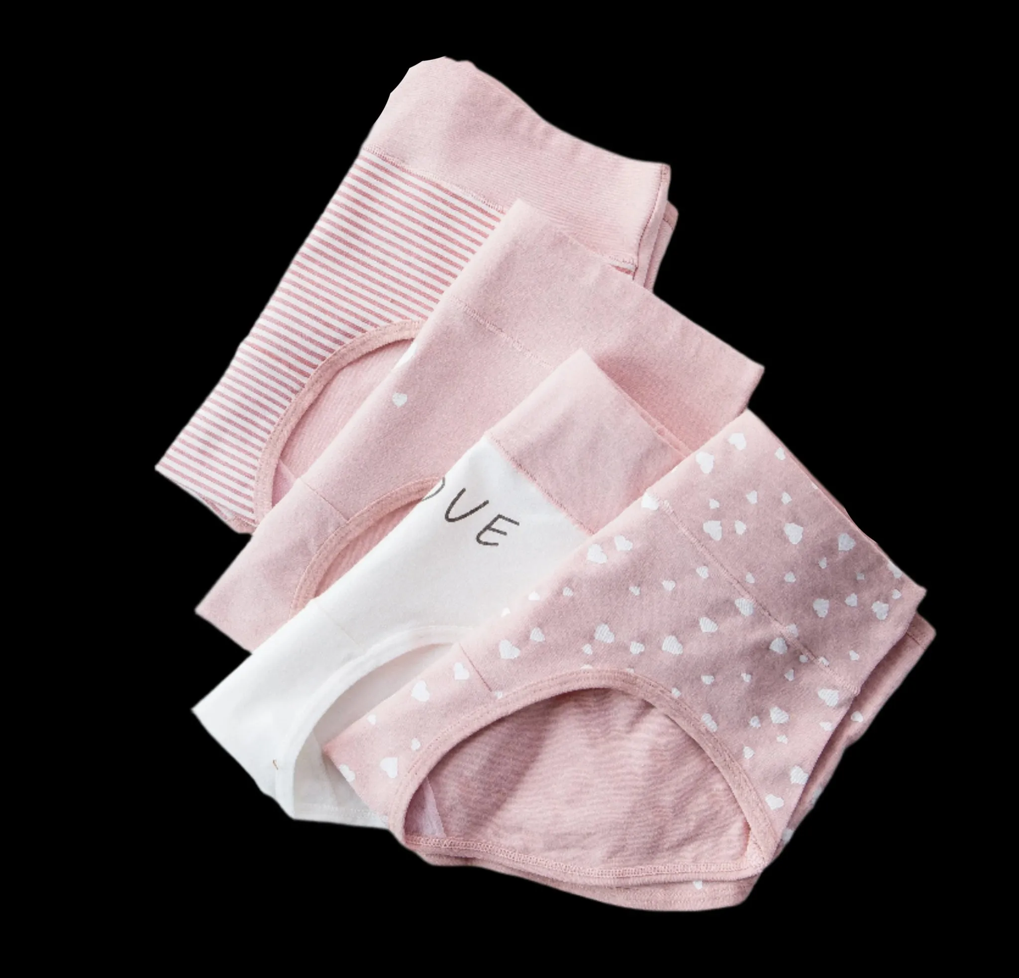 4pcs Breathable High Waist Cotton Women Panties, Sizes M-5XL
