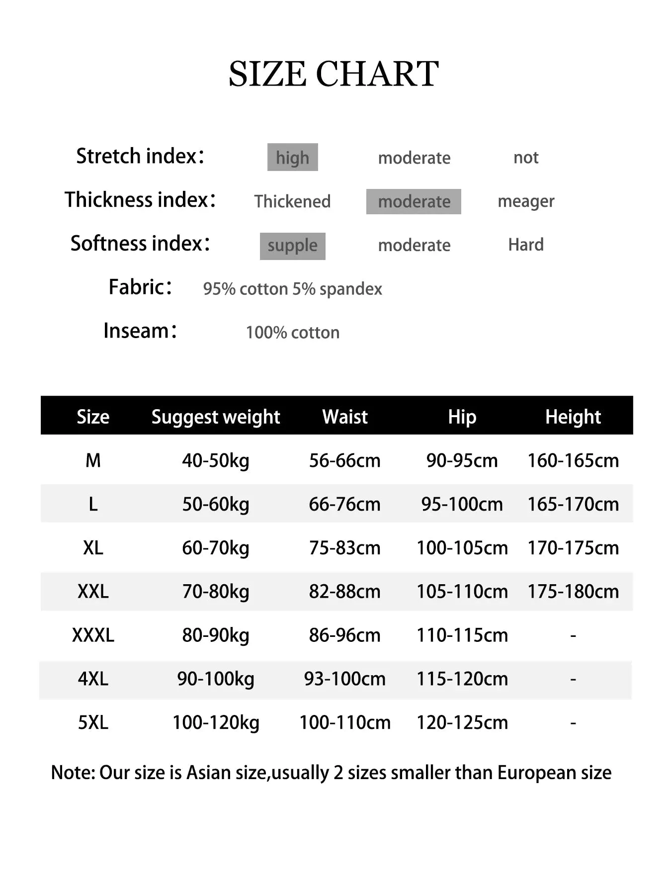 4pcs Breathable High Waist Cotton Women Panties, Sizes M-5XL