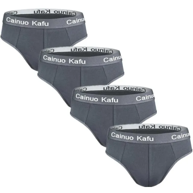 4pcs/Lot Men's Underwear Male Solid Briefs Underpants for Men Brief Bamboo Fiber Panties Mens Bikini Pant Men Sexy Slip Hombre