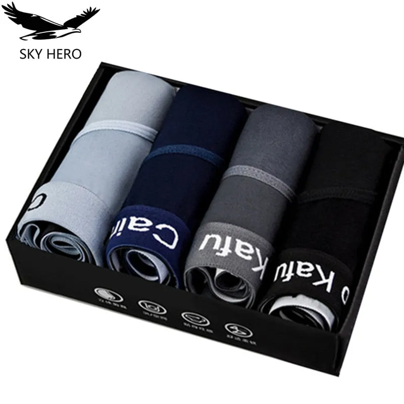 4pcs/Lot Men's Underwear Male Solid Briefs Underpants for Men Brief Bamboo Fiber Panties Mens Bikini Pant Men Sexy Slip Hombre