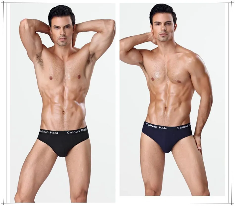 4pcs/Lot Men's Underwear Male Solid Briefs Underpants for Men Brief Bamboo Fiber Panties Mens Bikini Pant Men Sexy Slip Hombre