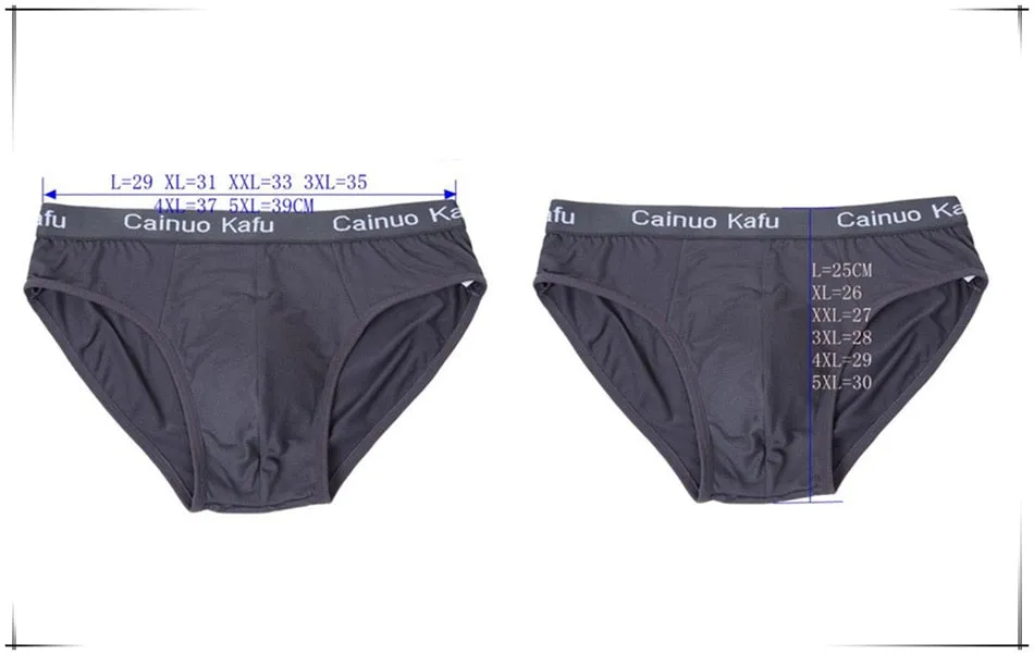4pcs/Lot Men's Underwear Male Solid Briefs Underpants for Men Brief Bamboo Fiber Panties Mens Bikini Pant Men Sexy Slip Hombre