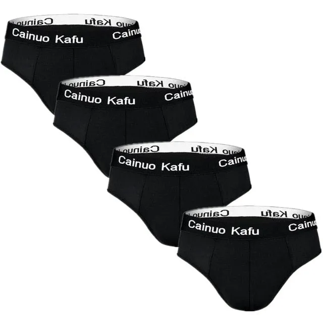 4pcs/Lot Men's Underwear Male Solid Briefs Underpants for Men Brief Bamboo Fiber Panties Mens Bikini Pant Men Sexy Slip Hombre