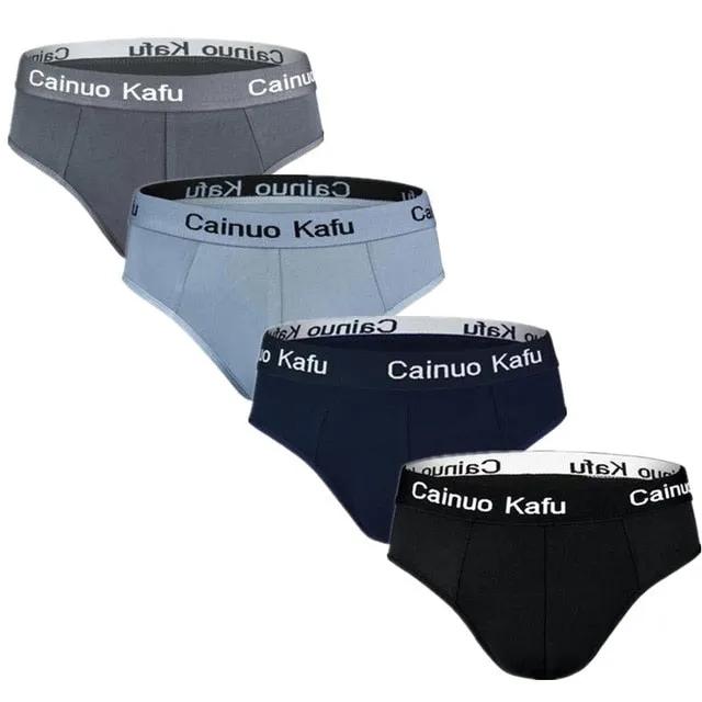 4pcs/Lot Men's Underwear Male Solid Briefs Underpants for Men Brief Bamboo Fiber Panties Mens Bikini Pant Men Sexy Slip Hombre