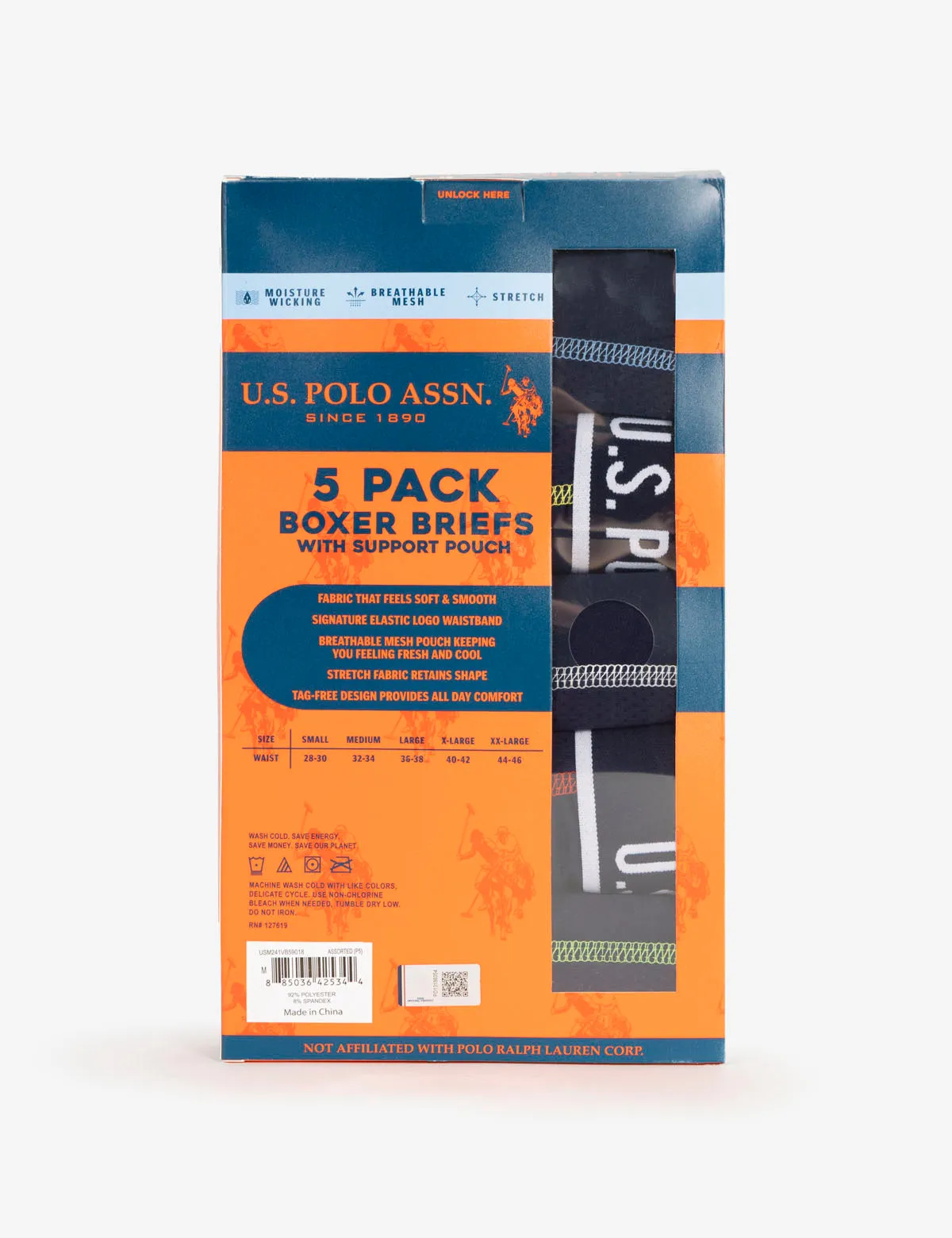5 PACK STRETCH BOXER BRIEFS