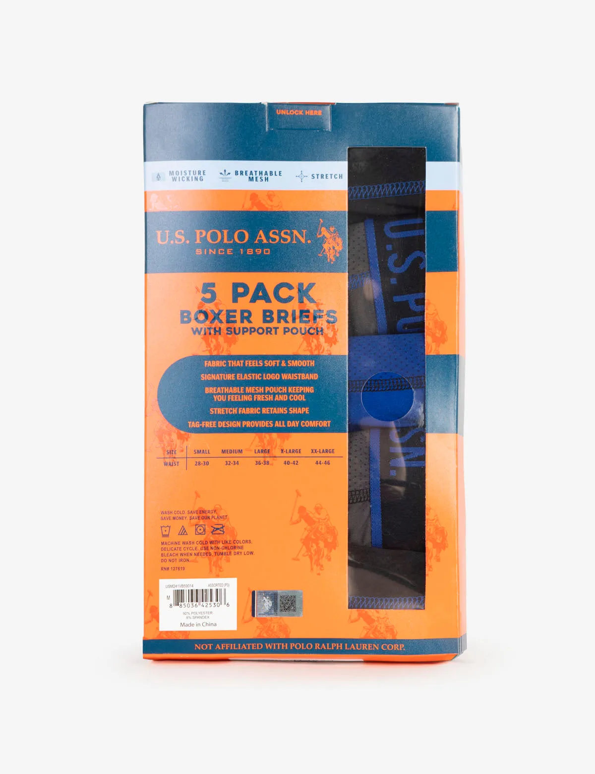 5 PACK STRETCH BOXER BRIEFS