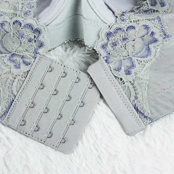 Adjustable Push Up Gather Sexy Lace Hem Bras