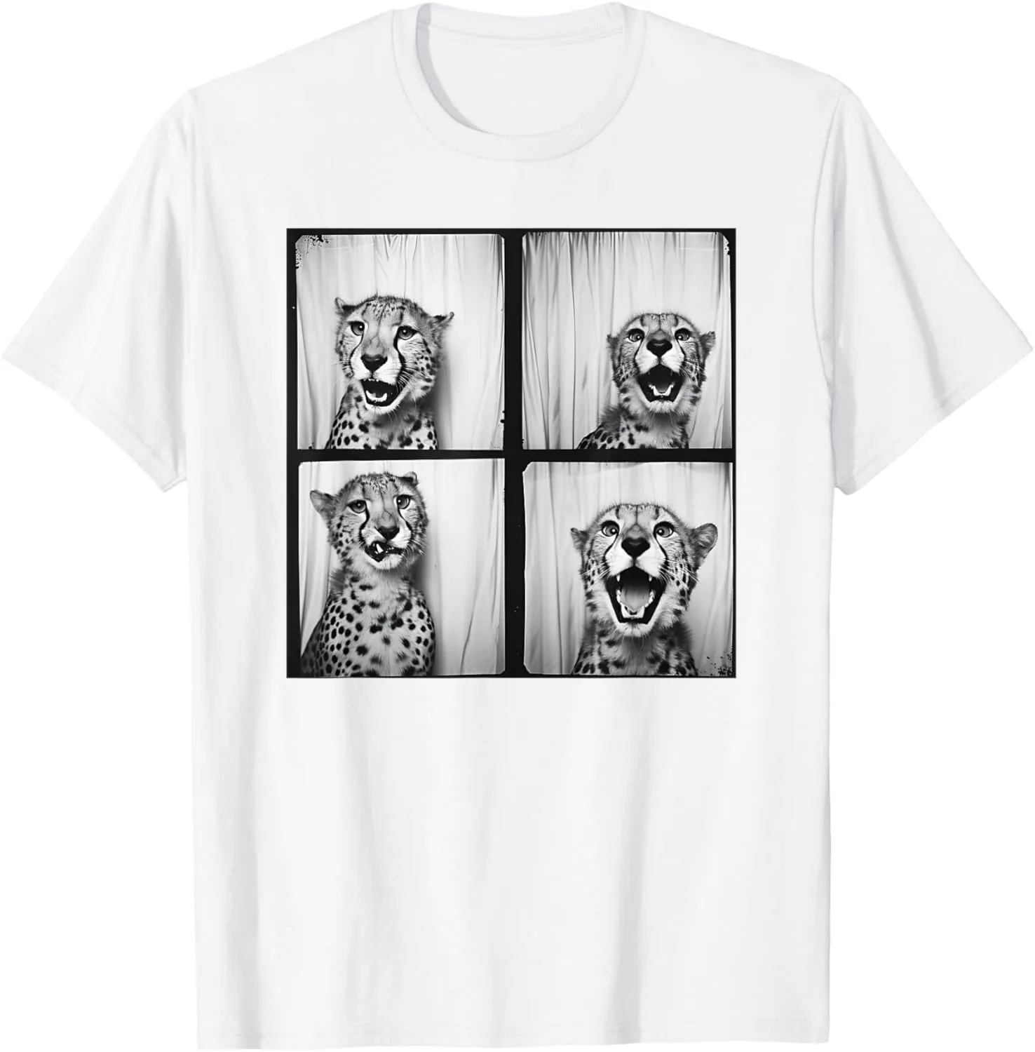 African Cheetah Zoo Photobooth Quirky Funny Safari Animal T-Shirt