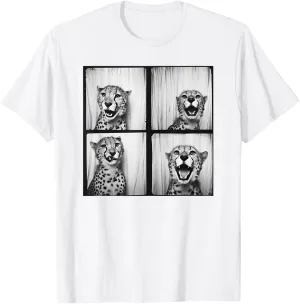 African Cheetah Zoo Photobooth Quirky Funny Safari Animal T-Shirt
