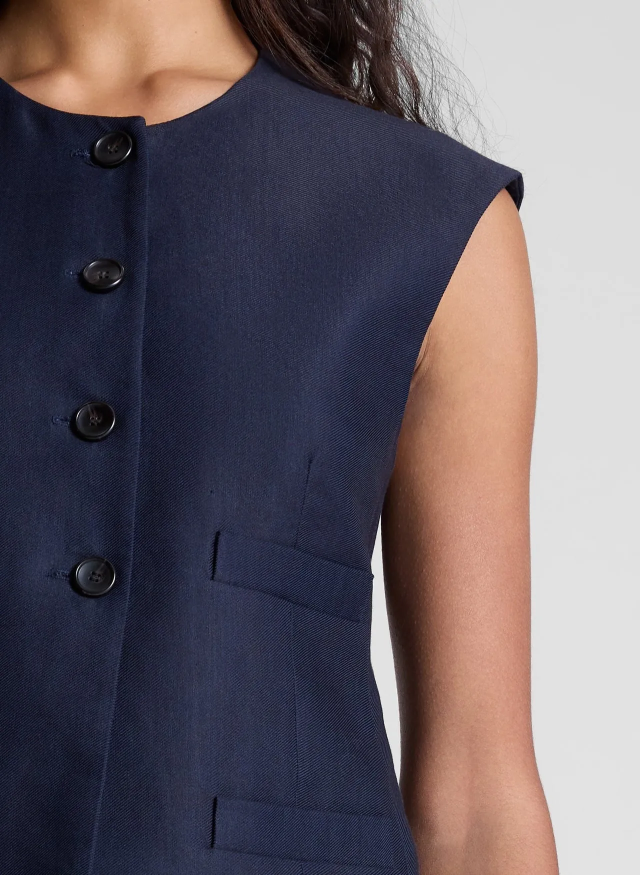 A.L.C. Georgie Vest in Evening Blue