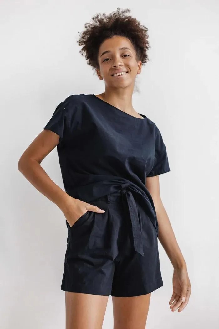 Almond Cotton Pajama Set, Cozy Nightwear, Natural Pajamas, Sleepwear For Women, Summer Shirt & Shorts, Women Home Wear, Beach Outfit For Her