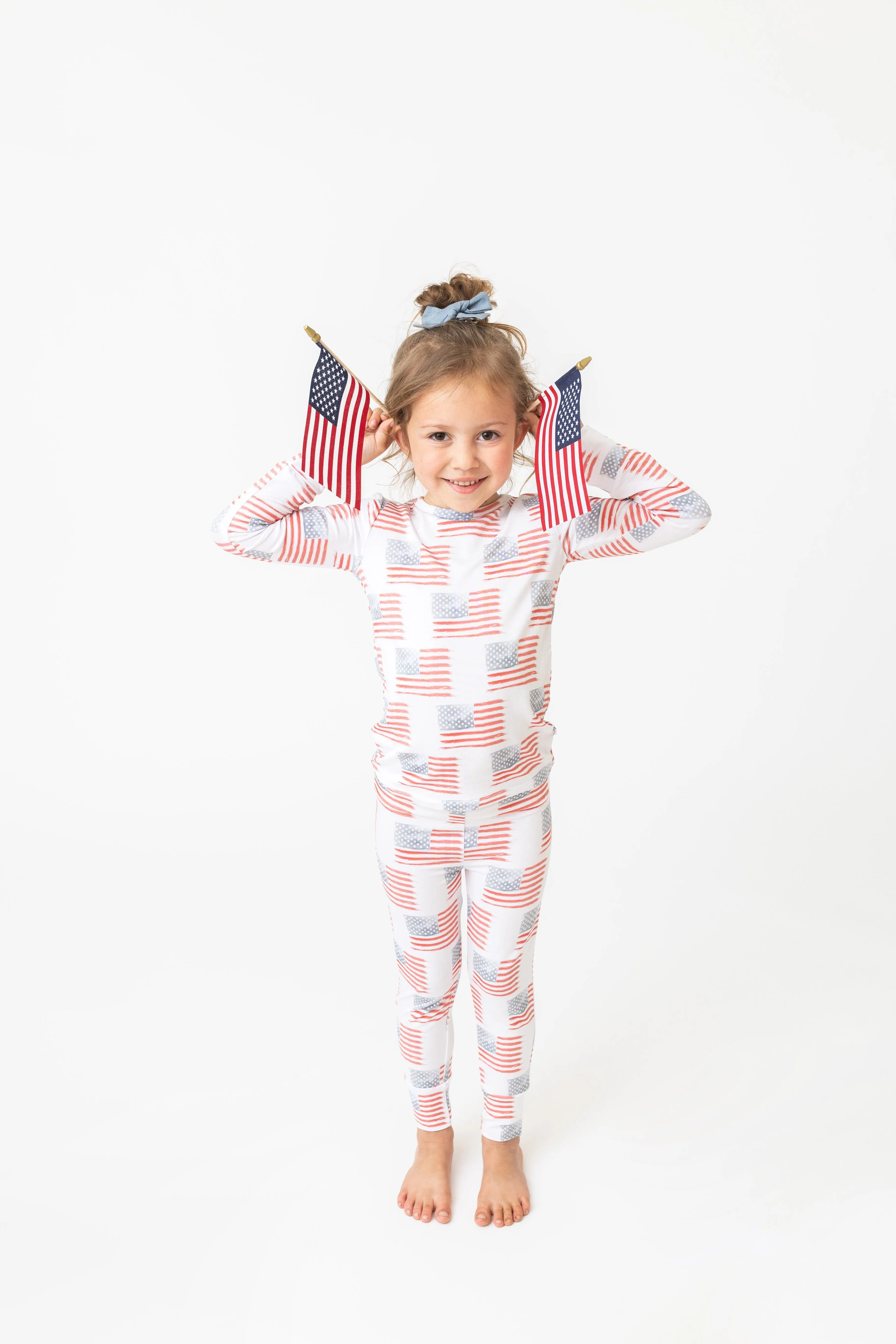 American Flag Two-Piece Long Set