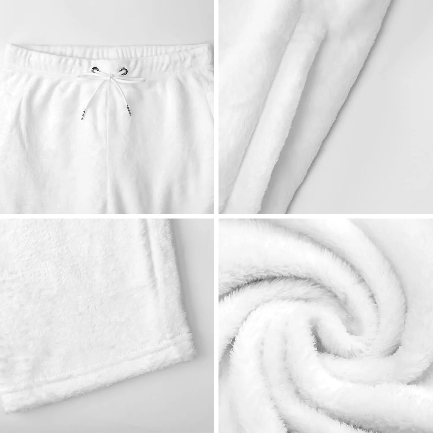 Angel Wings Print Women's Pajama Pants Fleece Warm Pj Bottoms Sleepwear Lounge Pants Loungewear