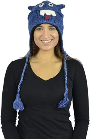 Animal Hats for Adults with Mitten or Pom Pom Knit or Plush Cute Winter Hats Substitute for Beanie